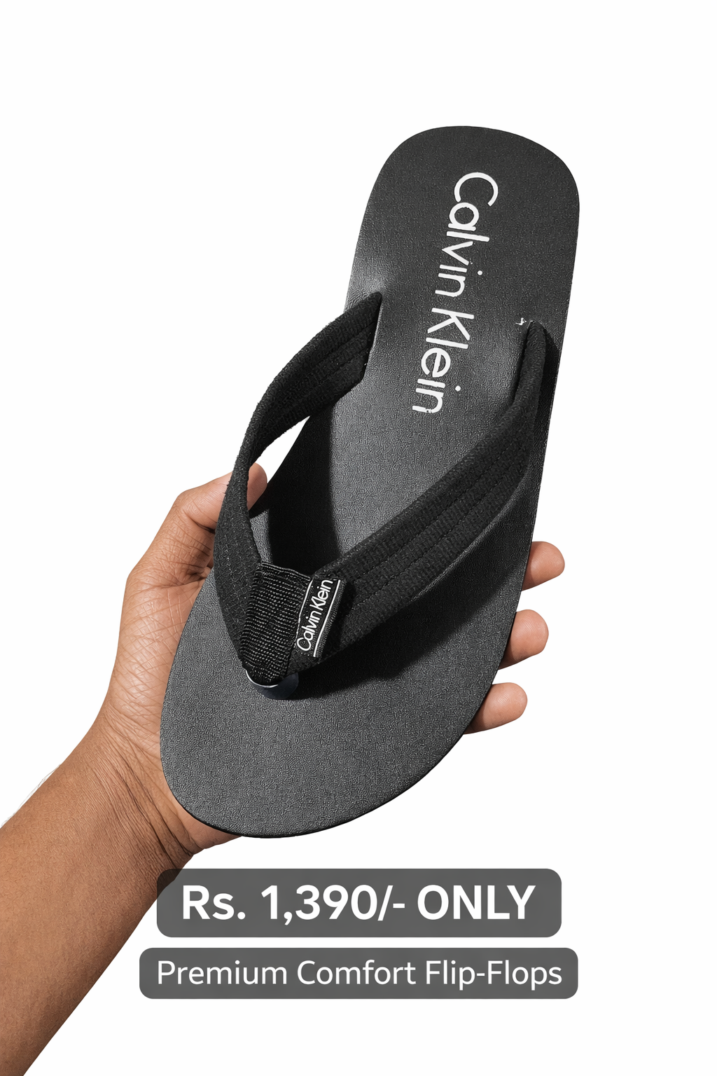 Mens Black Slippers