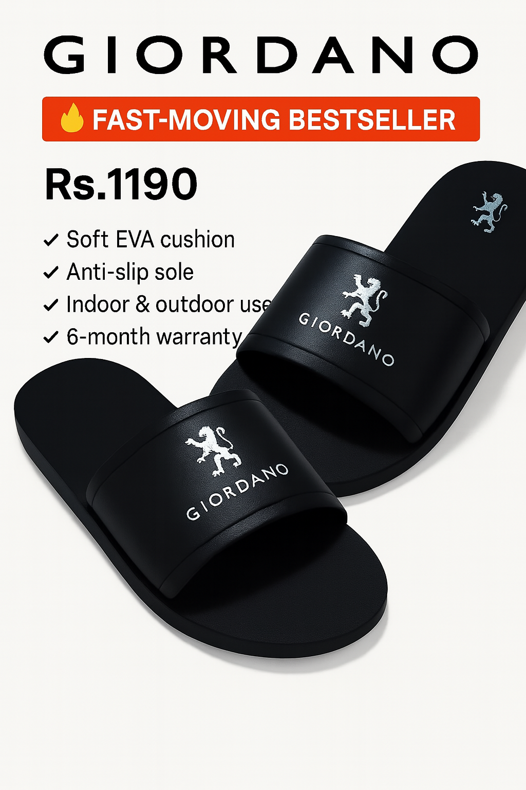 Chapel slipper Black