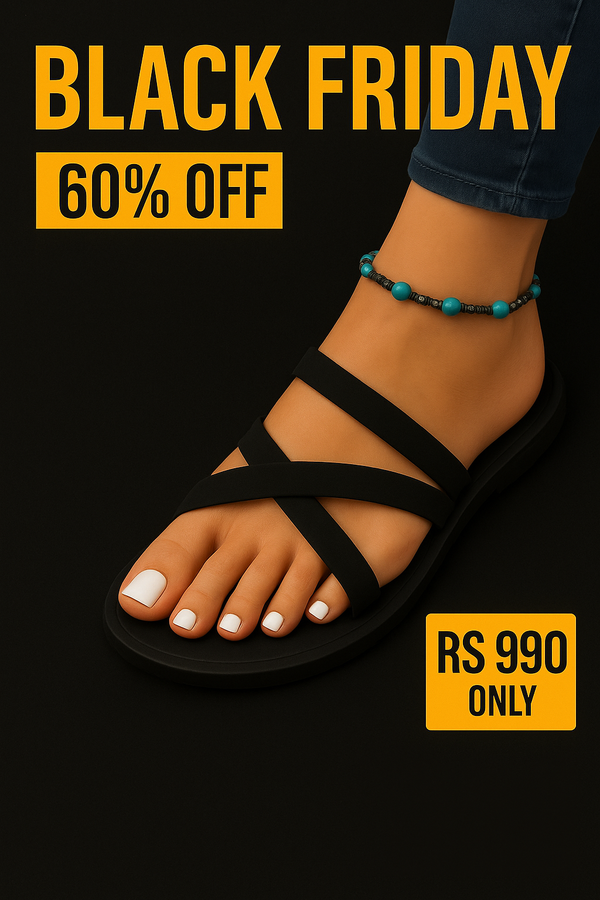 Ladies Slipper Black