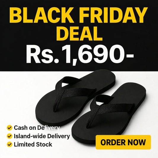 Mens Black Slippers