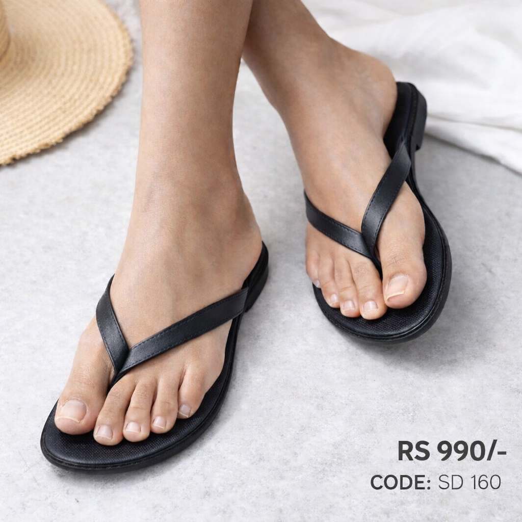 Ladies Slipper Black