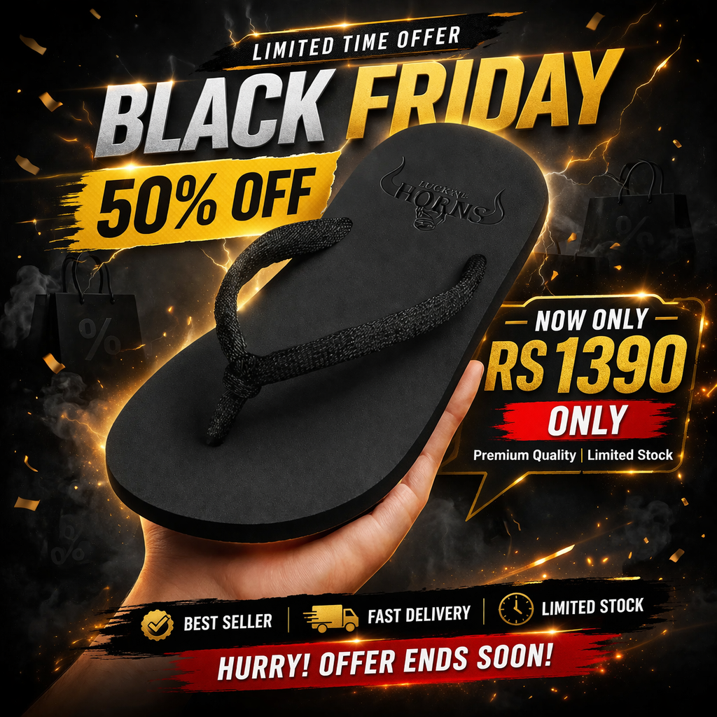 Mens Black Knot Slippers