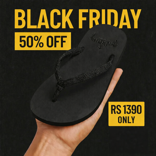 Mens Black Knot Slippers