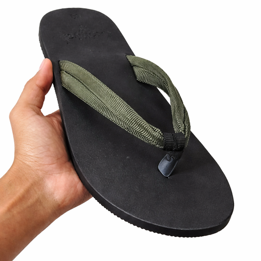 Mens double knot Army green