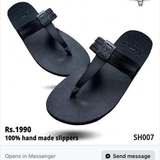 Mens slipper black
