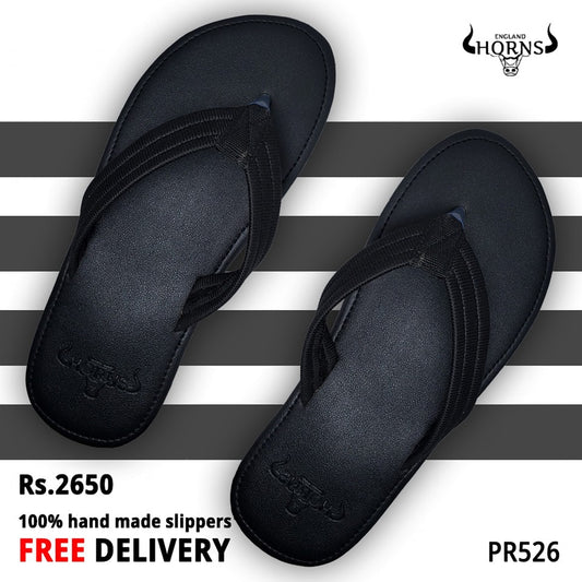 black strap slipper