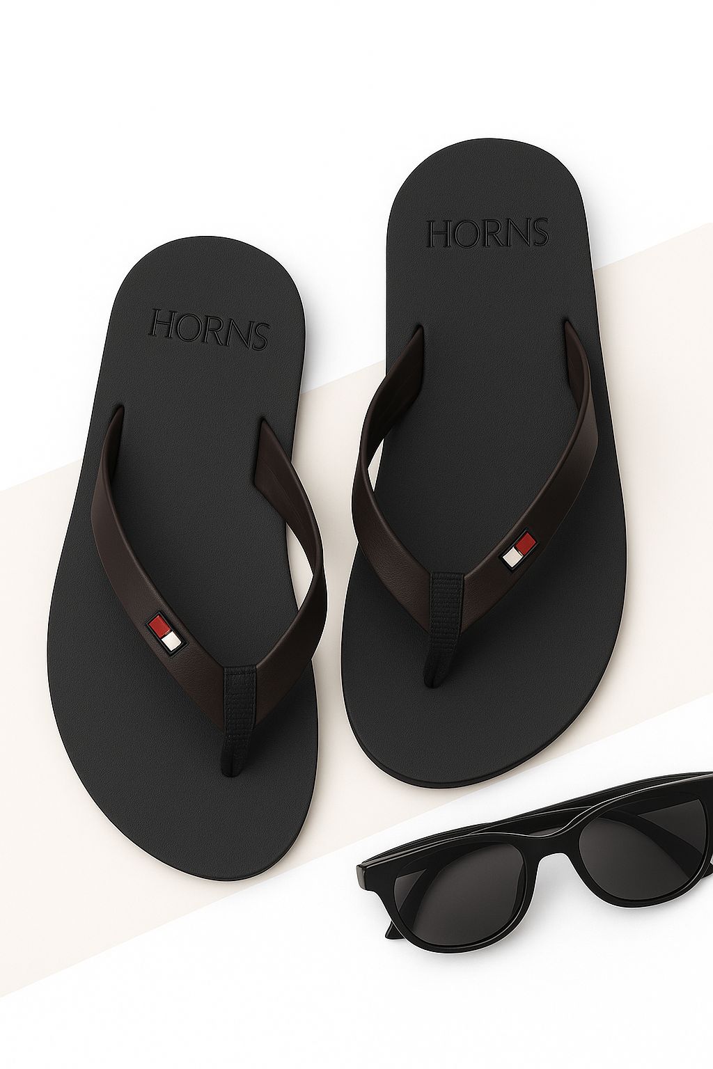 Classic Black strap slippers